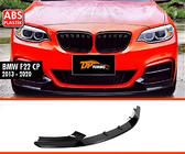 BMW 2 Series F22/F23 2014-2021 Front Lip DPT V-1 (For M Performance, Gloss Black) photo 1
