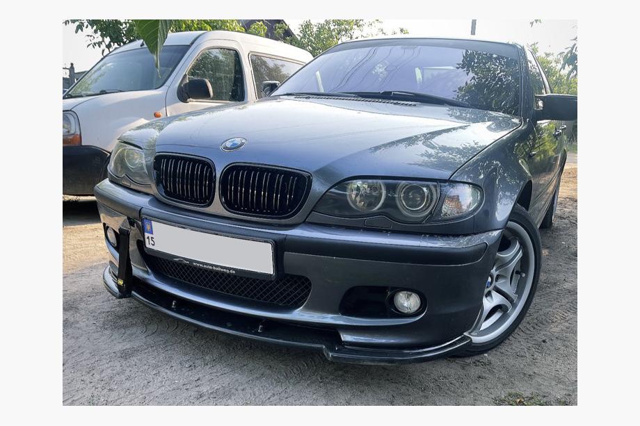 BMW 3 Series E46 1998-2006 Front Lip DPT V-1 (For M Sport, Gloss Black) Photo 8