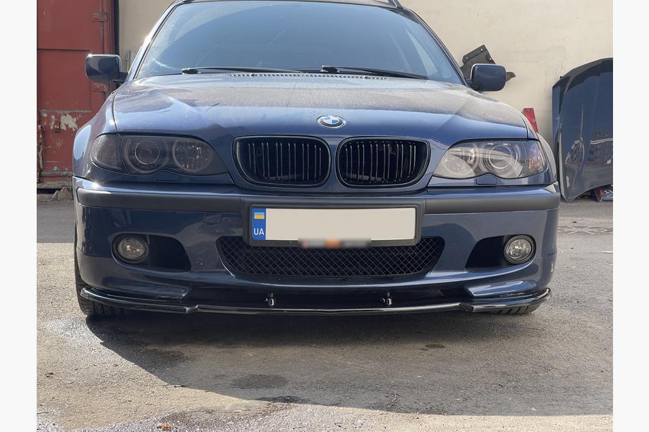 BMW 3 Series E46 1998-2006 Front Lip DPT V-1 (For M Sport, Gloss Black) Photo 6