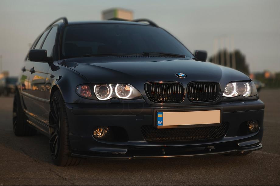 BMW 3 Series E46 1998-2006 Front Lip DPT V-1 (For M Sport, Gloss Black) Photo 3