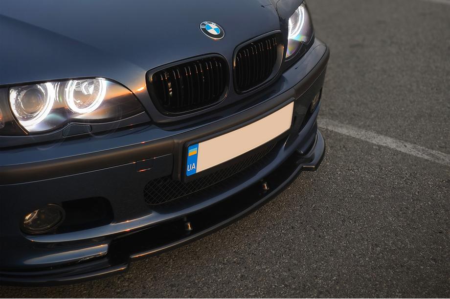 BMW 3 Series E46 1998-2006 Front Lip DPT V-1 (For M Sport, Gloss Black) Photo 4