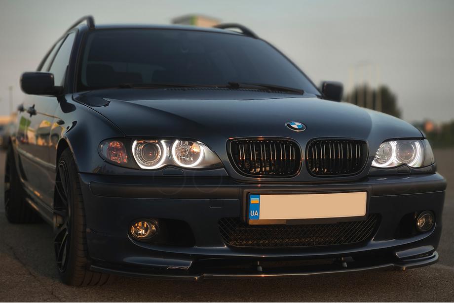 BMW 3 Series E46 1998-2006 Front Lip DPT V-1 (For M Sport, Gloss Black) Photo 5