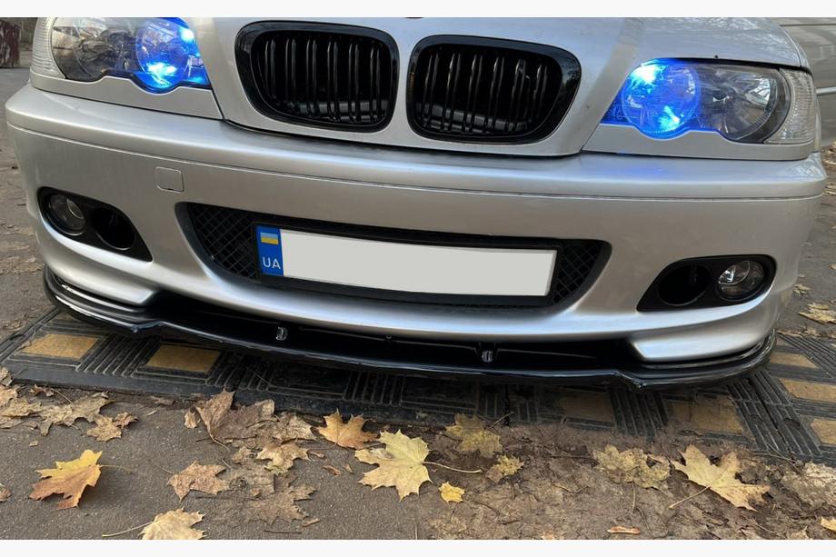 BMW 3 Series E46 1998-2006 Front Lip DPT V-1 (For M Sport, Gloss Black) Photo 11