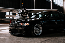 BMW 3 Series E46 1998-2006 Front Lip DPT V-2 (For M Sport, Gloss Black) photo 1