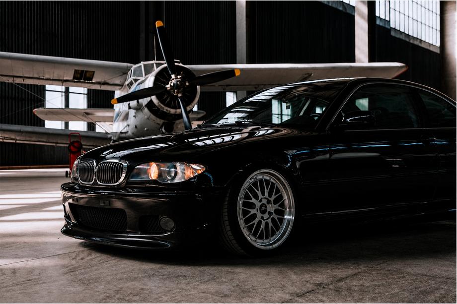 BMW 3 Series E46 1998-2006 Front Lip DPT V-2 (For M Sport, Gloss Black) Image