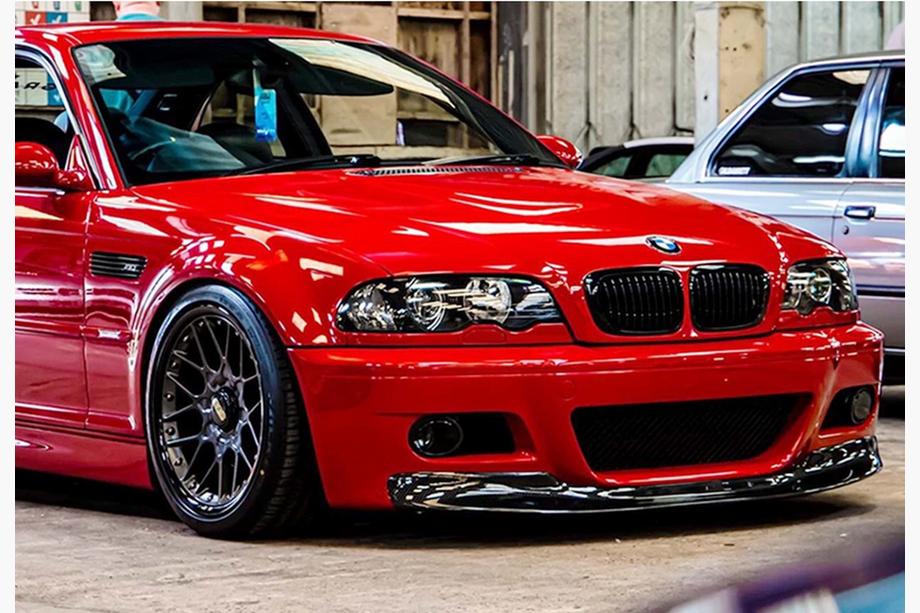 BMW 3 Series E46 1998-2006 Front Lip Spoiler DPT (for M3, Gloss Black) Image