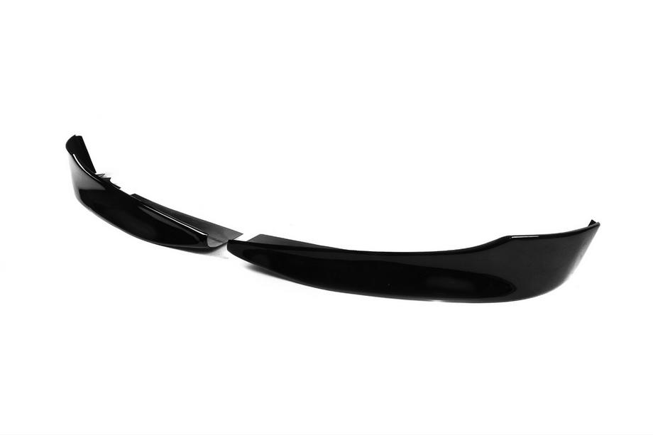 BMW 3 Series E90/E91 2005-2011 Front Flap Lip DPT (for E90 Base 2005-2008, Gloss Black, 2 pcs) Photo 3