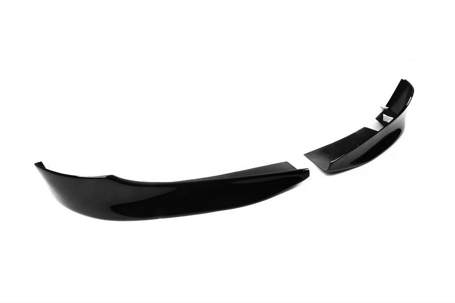 BMW 3 Series E90/E91 2005-2011 Front Flap Lip DPT (for E90 Base 2005-2008, Gloss Black, 2 pcs) Photo 4