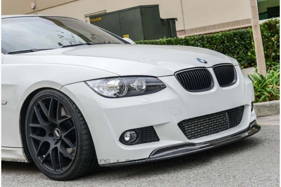 BMW 3 Series E92/E93 2006–2013 Front Lip CSL-Style DPT (for M-Sport 2006-2010, Gloss Black) Photo 1