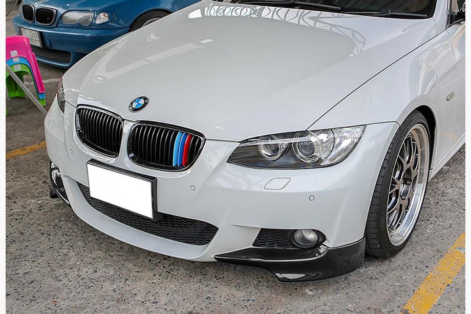BMW 3 Series E92/E93 2006–2013 Front Lip Spoiler DPT (for M-Sport 2006-2010, Gloss Black) Image