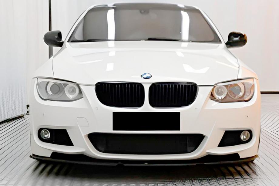 BMW 3 Series E92/E93 2006–2013 Front Lip Spoiler DPT (for M-Sport 2010-2013, Gloss Black) Image