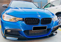 BMW 3 Series F30/F31 2012-2019 Front Lip Spoiler DPT (for M Performance, Gloss Black) photo 2