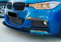 BMW 3 Series F30/F31 2012-2019 Front Lip Spoiler DPT (for M Performance, Gloss Black) photo 1