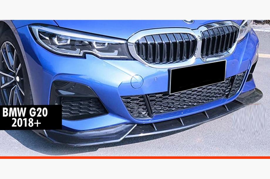 BMW 3 Series G20/G21 2018- Front Lip DPT V-1 (For M Technic, Gloss Black) Image