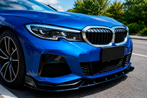 BMW 3 Series G20/G21 2018- Front Lip DPT V-2 (For M Technic, Gloss Black) photo 1