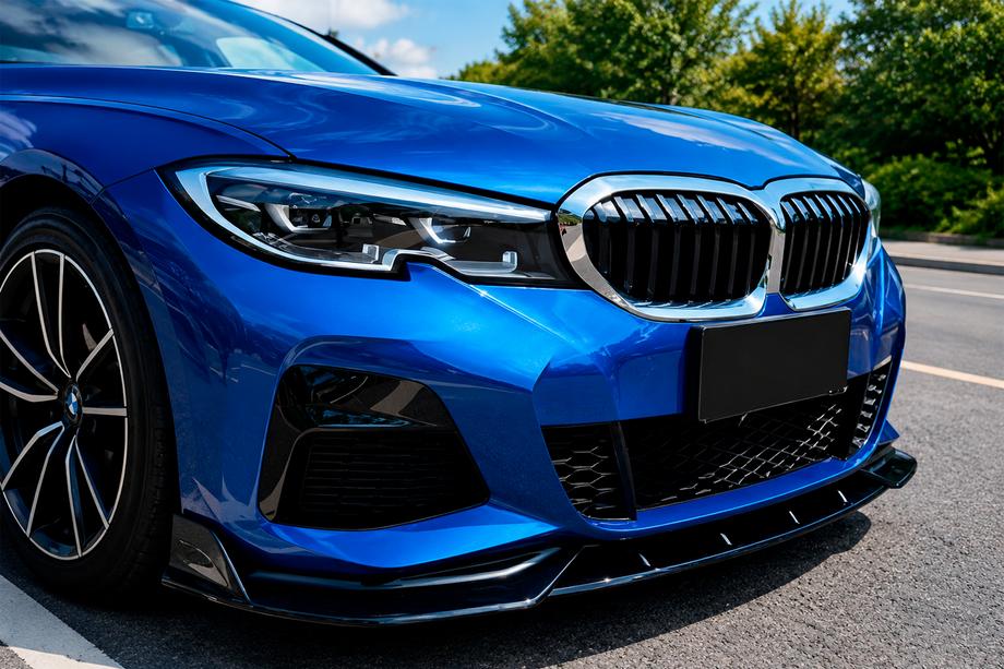 BMW 3 Series G20/G21 2018- Front Lip DPT V-2 (For M Technic, Gloss Black) Image