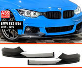 BMW 4 Series F32/F33/F36 2012-2020 Front Lip DPT V-4 (for M Technic, Gloss Black) photo 1