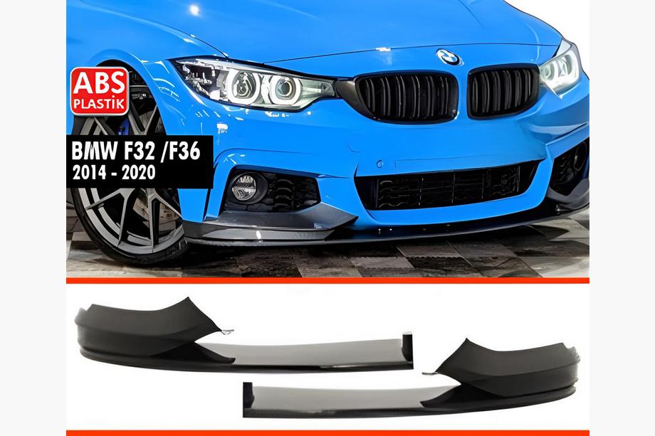 BMW 4 Series F32/F33/F36 2012-2020 Front Lip DPT V-4 (for M Technic, Gloss Black) Image