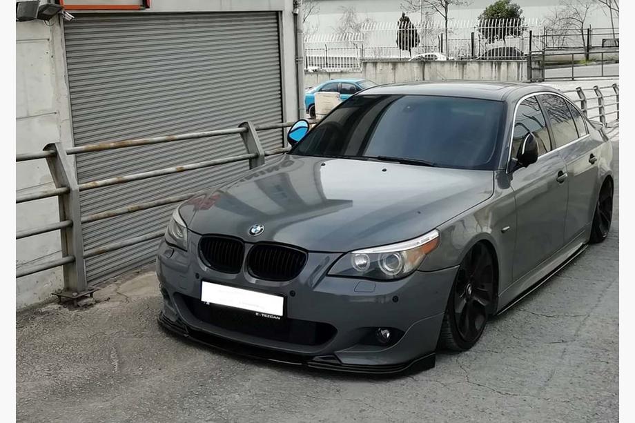 BMW 5 Series E60/E61 2003-2010 Front Lip DPT (for M Sport/M Technic Hamann Gloss Black) Image