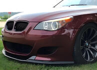 BMW 5 Series E60/E61 2003-2010 Front Lip DPT (No Fins, For M5 Hamann, Gloss Black) photo 1