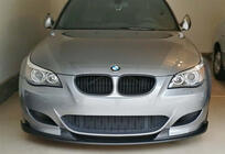 BMW 5 Series E60/E61 2003-2010 Front Lip DPT (with Fins, for M5 Hamann, Gloss Black) photo 2
