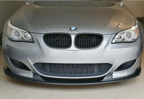 BMW 5 Series E60/E61 2003-2010 Front Lip DPT (with Fins, for M5 Hamann, Gloss Black) photo 1