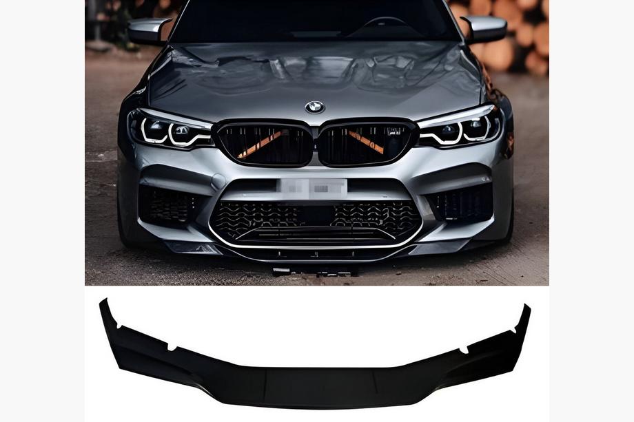 BMW 5 Series G30/G31 2017–2023 Front Lip Spoiler DPT (For M5, 2017-2020, Gloss Black) Photo 1