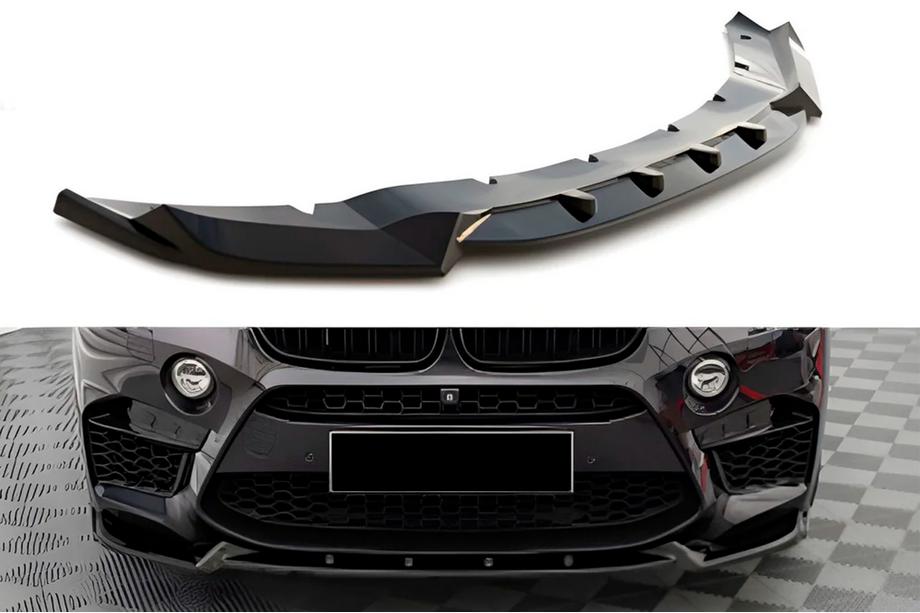 BMW X5 F15 2013-2018 Front Lip DPT V-2 (for X5M F85, Gloss Black) Image