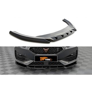 Front Lip Spoiler DPT (for Cupra, Gloss Black) Seat Leon 2020-