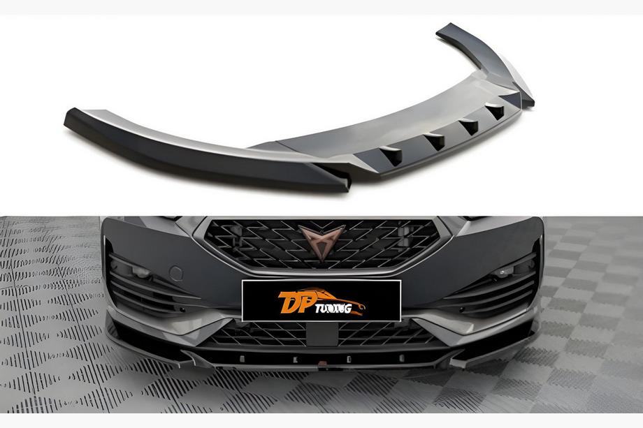 Seat Leon 2020- Front Lip Spoiler DPT (for Cupra, Gloss Black) Image