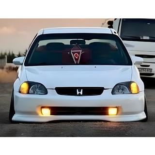 Front Lip DPT V-1 (Gloss Black) Honda Civic 1995-2001