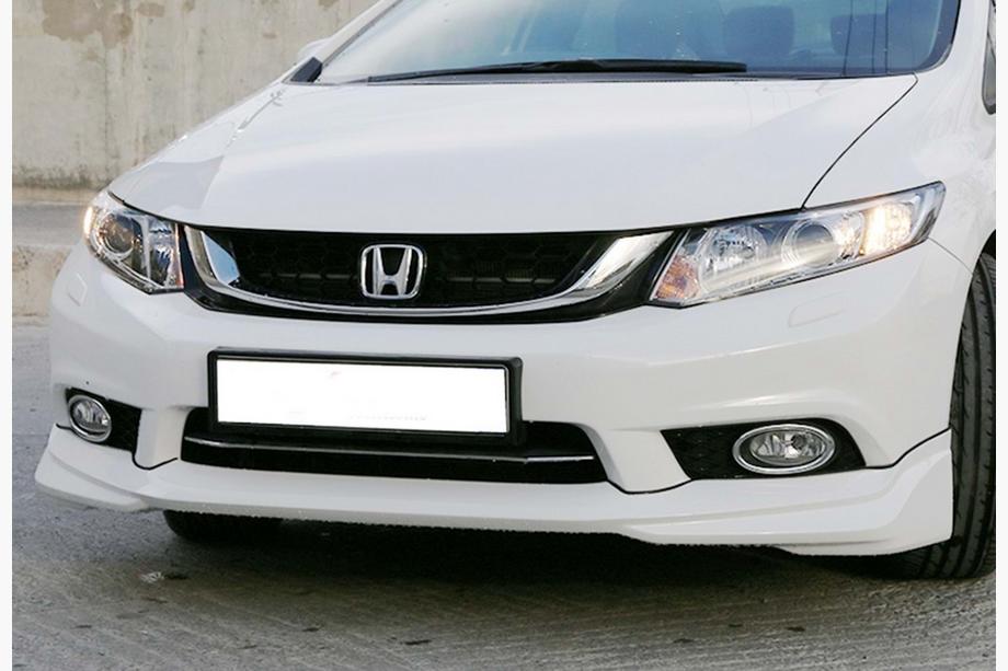 Honda Civic Sedan IX 2011-2016 Front lip DPT (primed for painting) Photo 1