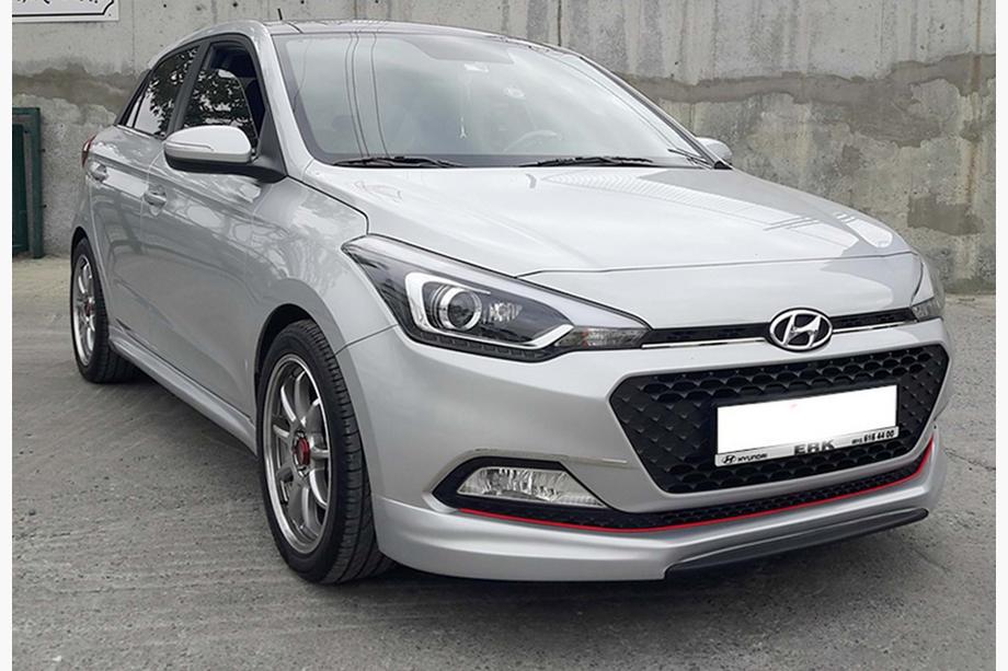 Hyundai I-20 2014-2020 Front Lip Spoiler DPT (Gloss Black) Photo 1