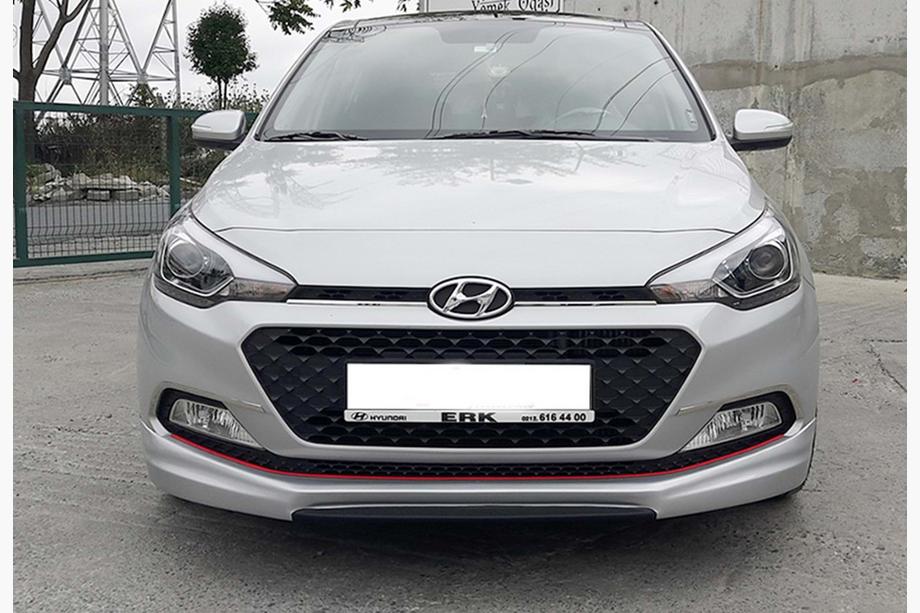 Hyundai I-20 2014-2020 Front Lip Spoiler DPT (Gloss Black) Photo 2