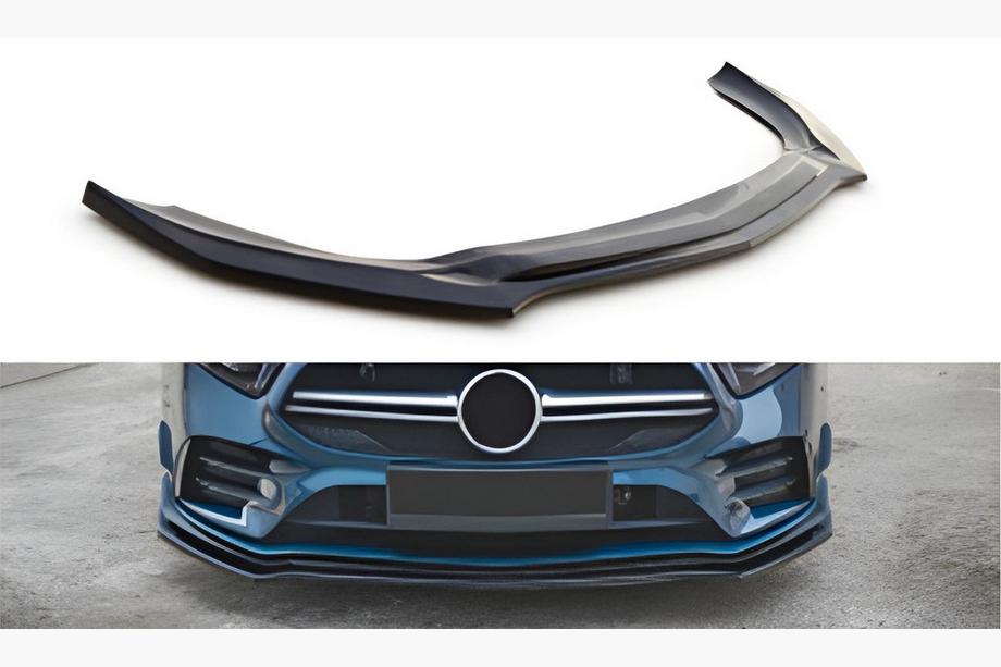 Mercedes A-class W177 2018- Front Lip DPT V-2 (Gloss Black) Image