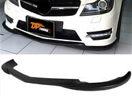 Mercedes C-class W204 2007-2015 Front Bumper Lip DPT V2 (2011-2015, Gloss Black) photo 1