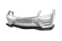 Mercedes C-class W204 2007-2015 Front Bumper Lip DPT V2 (2011-2015, Gloss Black) photo 6