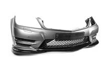 Mercedes C-class W204 2007-2015 Front Bumper Lip DPT V2 (2011-2015, Gloss Black) photo 11