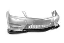 Mercedes C-class W204 2007-2015 Front Bumper Lip DPT V2 (2011-2015, Gloss Black) photo 5