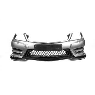 Front Bumper Lip DPT V2 (2011-2015, Gloss Black) Mercedes C-class W204 2007-2015 photo 3