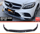 Mercedes C-class W205 2014-2021 Front Lip Spoiler DPT (2019-2021, for AMG-Line only, Gloss Black) photo 2