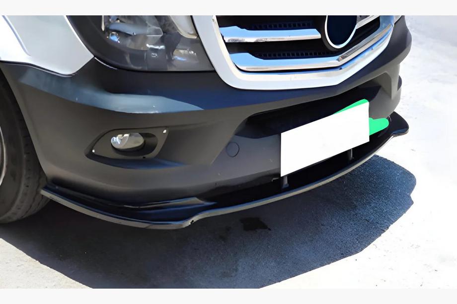 Mercedes Sprinter W906 2006–2018 Front Lip Spoiler DPT (Gloss Black) Photo 1