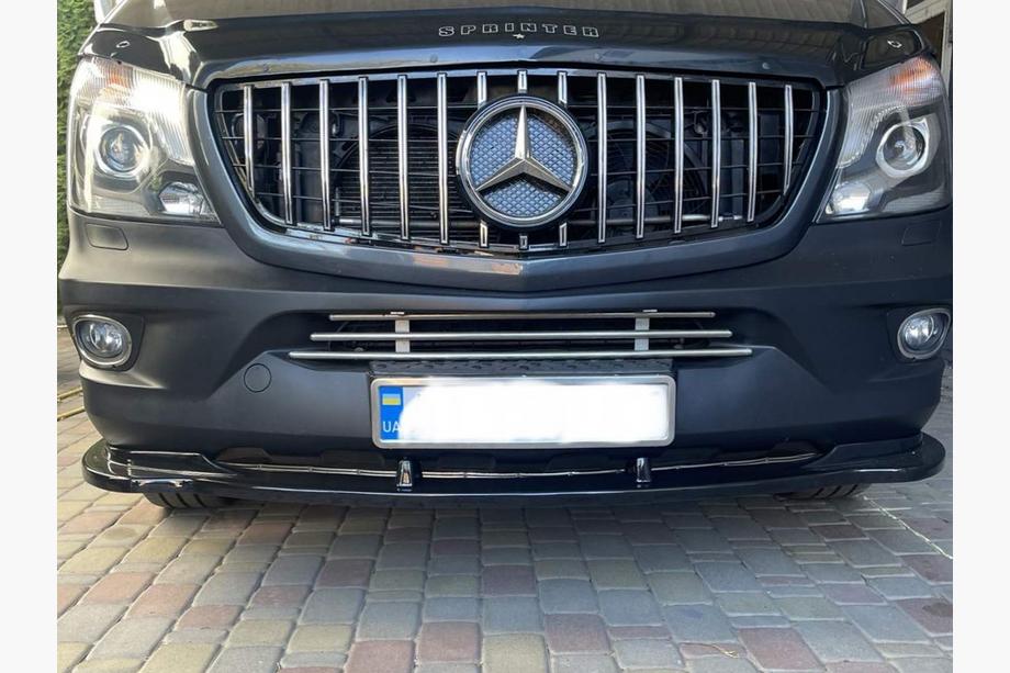 Mercedes Sprinter W906 2006–2018 Front Lip Spoiler DPT (Gloss Black) Photo 9