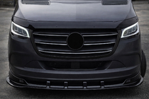 Mercedes Sprinter W907/W910 2018- Front Lip Spoiler DPT (Gloss Black) photo 1