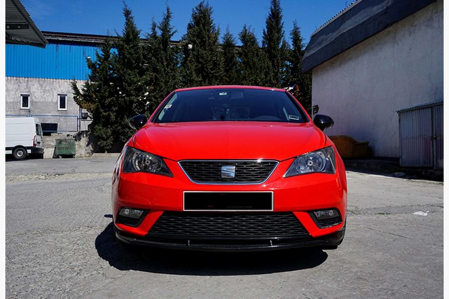 Seat Ibiza 2010-2017 Front Lip DPT V-1 (Gloss Black) Photo 1