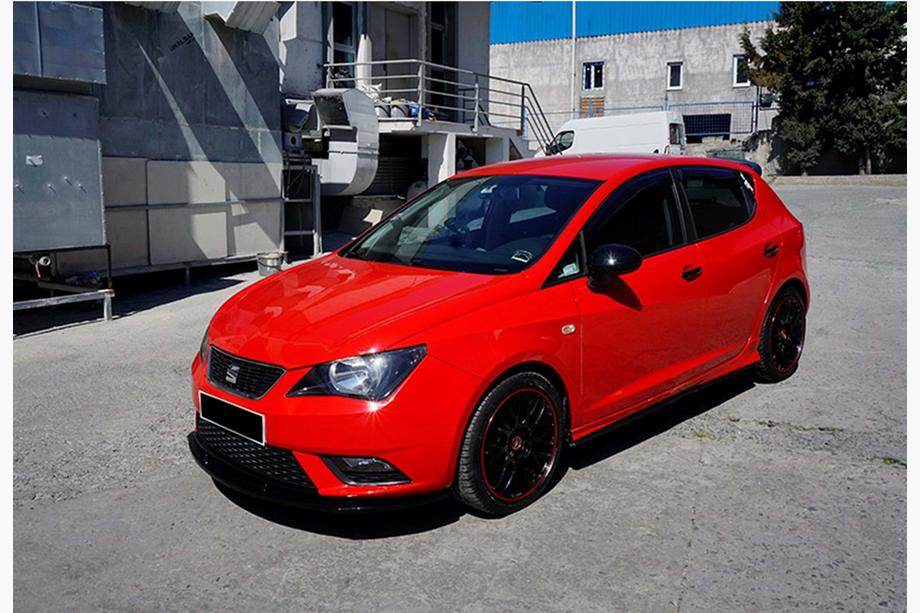 Seat Ibiza 2010-2017 Front Lip DPT V-1 (Gloss Black) Photo 2
