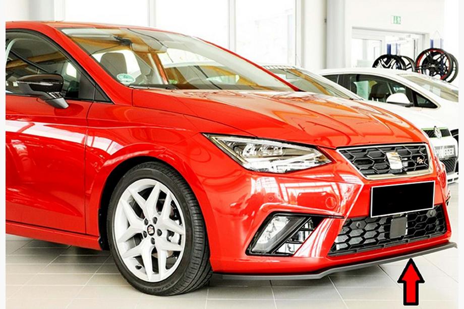 Seat Ibiza 2010-2017 Front Lip DPT V-4 (Gloss Black) Image
