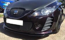 Seat Leon 2005-2012 Front Lip Spoiler DPT (for Cupra, Gloss Black) photo 2