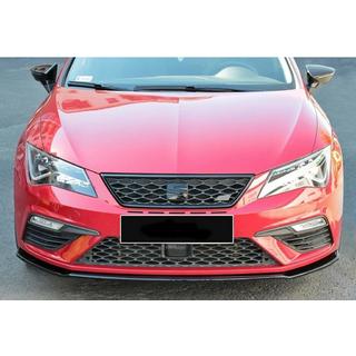 Front Lip Spoiler DPT (Cupra, 2017-2020, Gloss Black) Seat Leon 2013-2020 photo 2