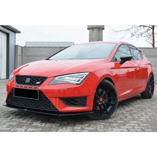 Front Lip Spoiler DPT (Cupra, 2013-2016, Gloss Black) Seat Leon 2013-2020 photo 2